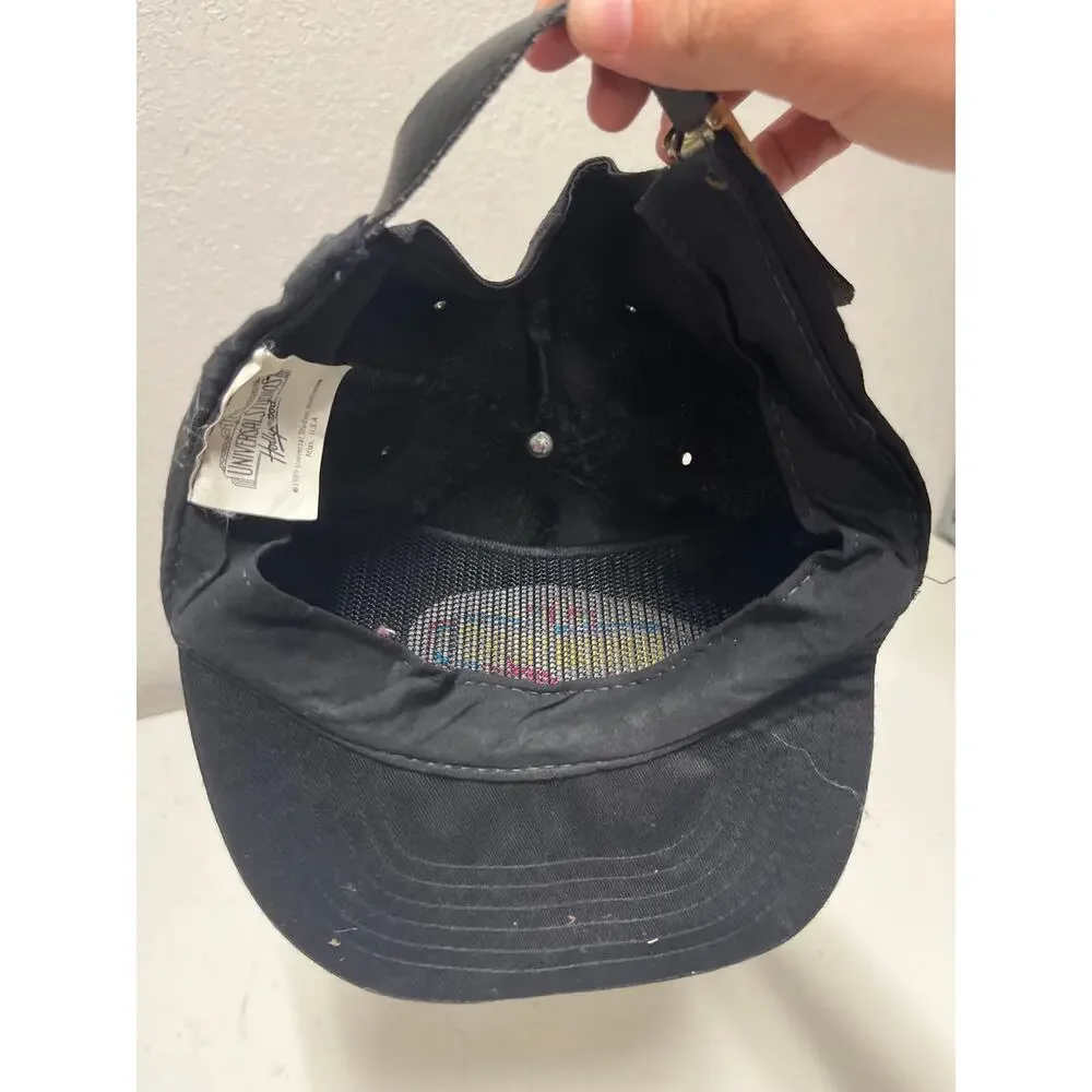 Vintage Universal Studios Hollywood Nylon Zip Strapback Adjustable Hat Cap Men